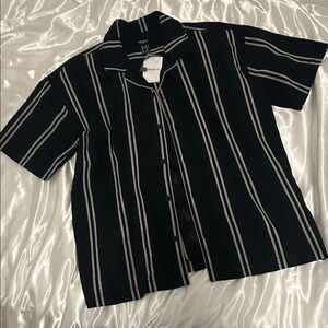 Forever 21 Striped button up Shirt
